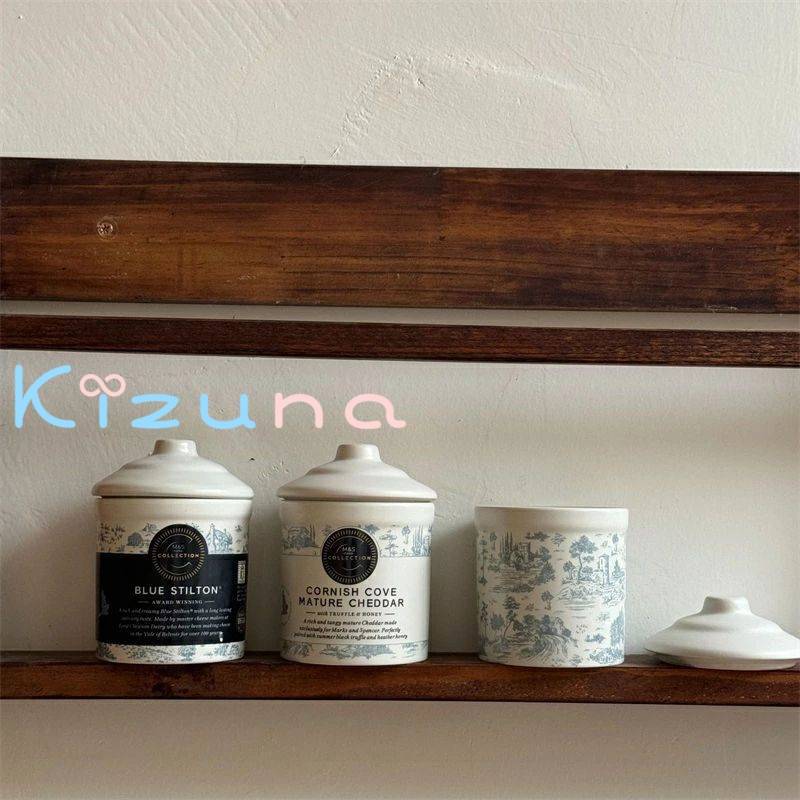 キャニスター 陶器 調味料入れ おしゃれ 保存容器 密閉 蓋付き コーヒー 紅茶 陶器 砂糖 塩 アロマキャンドル 使いやすい キッチン収納 kizuna-shop-10007271 絆shop サンプル画像2