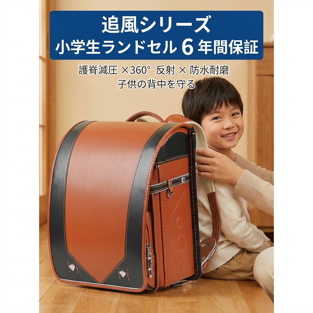 ＼1点5％OFF 2点10％OFF ランドセル 通学バッグ 小学生 男の子 女の子 両肩 リュック 学校かばん 自動ロック 錠 kizuna13-10002710 Edgefour サンプル画像2