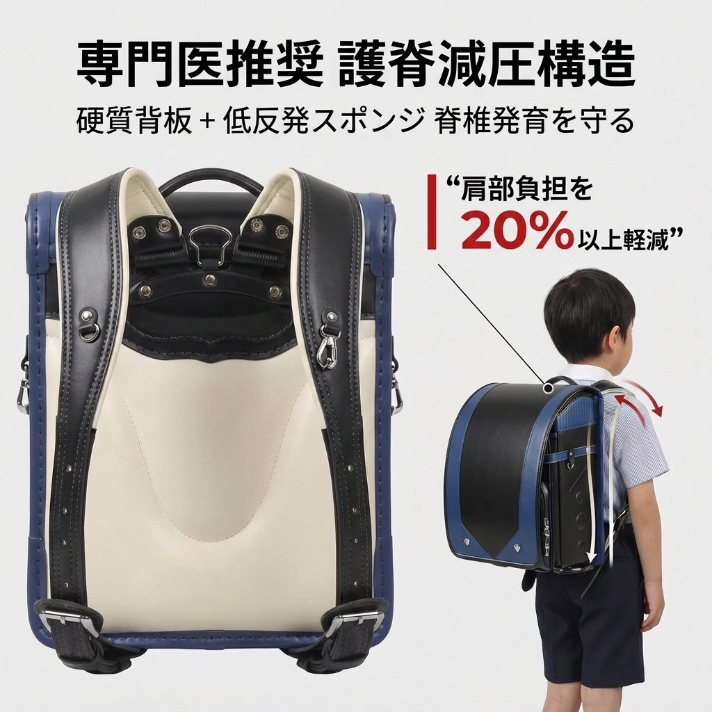 ＼1点5％OFF 2点10％OFF ランドセル 通学バッグ 小学生 男の子 女の子 両肩 リュック 学校かばん 自動ロック 錠 kizuna13-10002710 Edgefour サンプル画像3