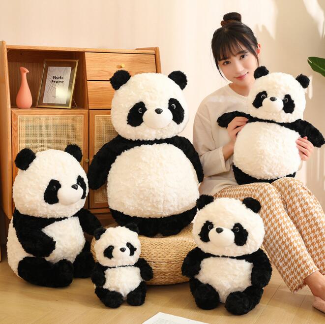 Rakuten - ＼SALE 1点5％OFF 2点10％OFF／萌え萌えパンダ ぬいぐるみ 抱き枕 25/35/50cm かわいい ぬいぐるみ 大きい 特大 プレゼント ギフト 人気 キッズ 子供 小学生 大人 結婚式 誕生日 動物 アニマル ふわふわぬいぐるみ パンダ グッズ ぱんだ 贈り物 店飾り ぬいぐるみ