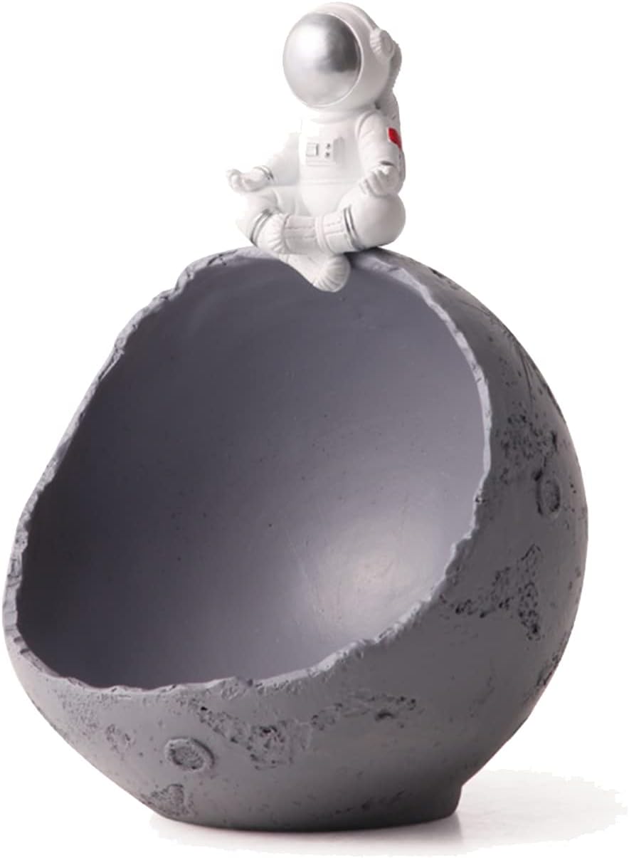Rakuten - ＼SALE 1点5％OFF 2点10％OFF／玄関収納 ジュエリー収納 置き物 アクセサリー 小物入れ 鍵置き 鍵入れ 卓上収納 宇宙飛行士 オブジェ 鍵入れ オブジェ インテリア かわいい