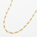フィガロチェーン ネックレス 45cm 合金製シャインゴールドコーティング 金色 太め 太い 長め カジュアル 普段使い フォーマル ユニセックス 日本製