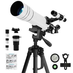 \セール続き10%オフ!/天体望遠鏡 初心者に最適 子供 大人使用可能 150倍以上 高倍率の天体観測望遠鏡(最大333倍) 月のクレーターや土星の輪が見える 調整可能なアルミ三脚、スマートフォンアダプター 宇宙科学探査 誕生日 贈り物 日本語取付ビデオ