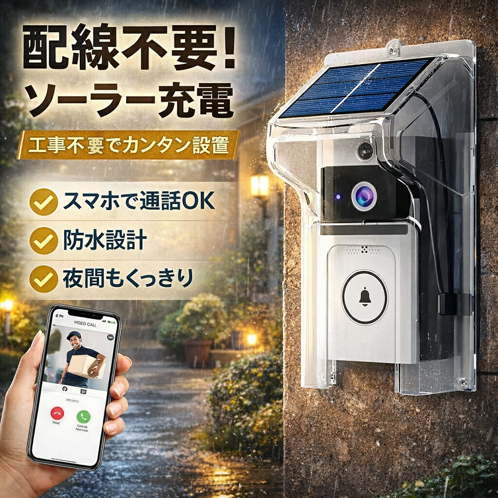 楽天市場】防犯カメラ ワイヤレス 屋外 パナソニック（ドアホン