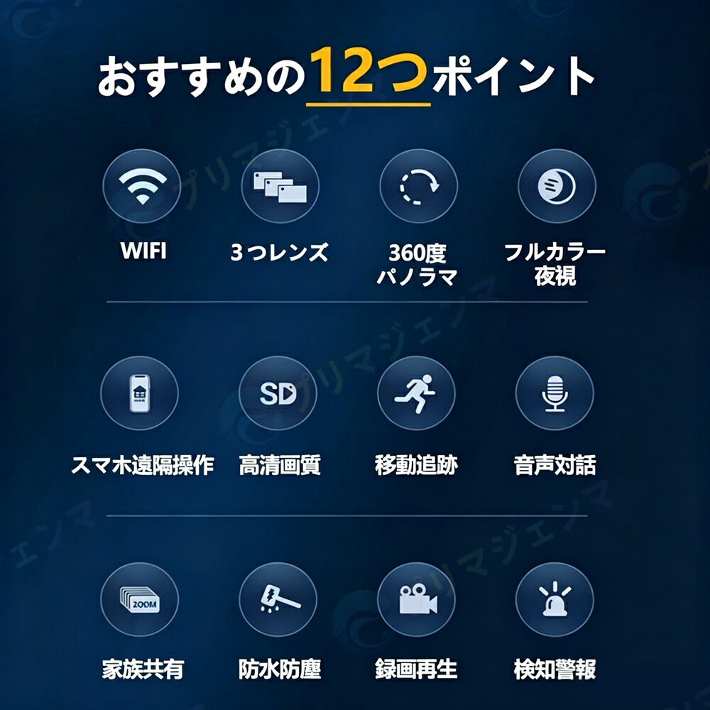 防犯カメラ wifi 屋外 監視カメラ ソーラー充電 家庭用 業務用 広角 防水 800万画素見守り デュアルレンズ デュアル画 kjtrust-10000257 プリマジェンマ サンプル画像3