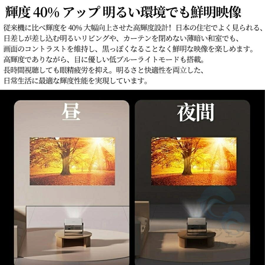 ＼スマホ対応！昼間でもはっきり／プロジェクター 小型 天井 Android搭載 オートフォーカス 4K対応 家庭用 天井投影 HDMI WiFi6 Bluetooth5.2 ズーム機能 Netflix YouTube内蔵 テレビ代わり スマホ iPhone接続 静音 寝室 ホームシアター スピーカー内蔵 2