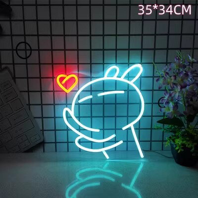 Rakuten - 【送料無料】 ネオン看板 　キス　(インテリアライト) | ネオンサイン 看板 子供部屋看板 光る看板 カフェ バー アメリカ雑貨 ネオンチューブ デコレーション 　韓国インテリア 光る看板看板 　 雑貨 おしゃれ 可愛い