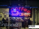 電子看板 コーヒー オープン LED看板 店舗看板 看板 コーヒー オープン LED 看板 目立つ 開業ギフト 節電