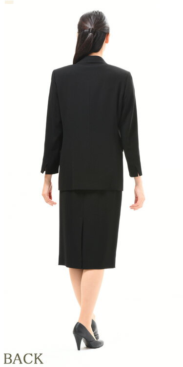 合物 ブラックフォーマル スカート【単品】レディース 婦人 礼服 喪服 ：RL1368182（着丈S）大きいサイズ【19号】（ジャケット別売り）【日本製】黒 冠婚葬祭 卒業式 卒園式 七五三 お宮参り 礼装 葬儀 葬式 通夜 法事