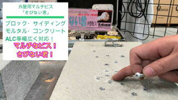 コクサイ外壁用マルチビスさびない君ブリスターパックコンビスコンクリートビス一発ビスプラグノンプラALCへーベルコンビスコンクリートビス一発ビスプラグノンプラALCへーベル