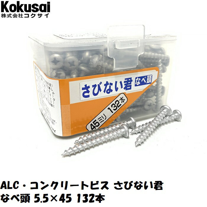 コンクリートビス・ALCビスさびない君腰パックコンビス 一発ビス ノンプラ ALC へーベル タッピング モルタル ブロック サイディング サドル ノープラグビス さびないくん 錆びない君 錆びないくん