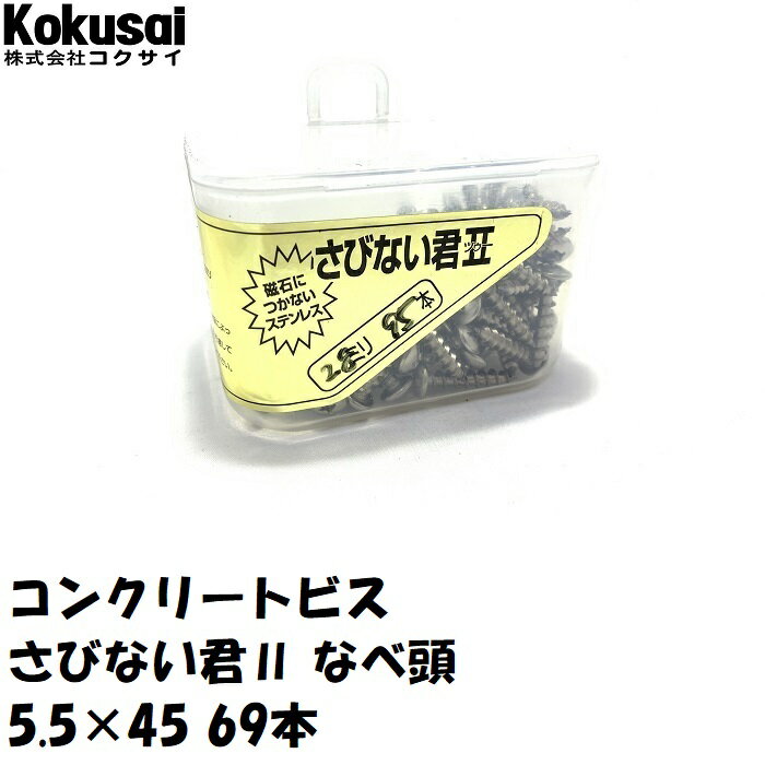 コンクリートビス・ALCビスさびない君2腰パックコンビス 一発ビス ノンプラ ALC へーベル タッピング モルタル ブロック サイディング サドル ノープラグビス さびないくん 錆びない君 錆びないくん