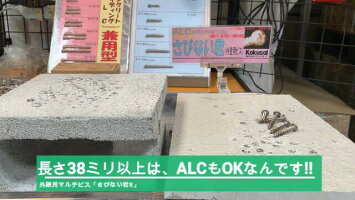 コクサイ外壁用マルチビスさびない君スリム腰パックコンビスコンクリートビス一発ビスプラグノンプラALCへーベル