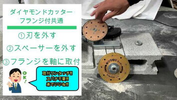 コンクリートカッター極薄ダイヤ105(4インチ)1枚組ダイヤモルタルブロック石材瓦タイル切り込みレンガALC溝入れツラ切りキワ切りボス付塩ビ管薄刃サンダーグラインダー集塵