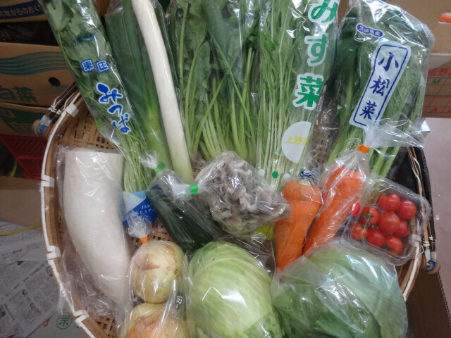 千葉茨城産野菜福箱10種保障