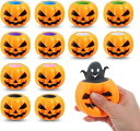 ハロウィン 飾り おもちゃ ハロウィン カボチャ 幽霊 スクイーズ玩具 減圧グッズ 12個セット シリコン 子供 仕掛け 玩具 置物 景品 仕掛け 飾り付け 装飾 ストレス解消 パーティー グッズ プレゼント ケース入り