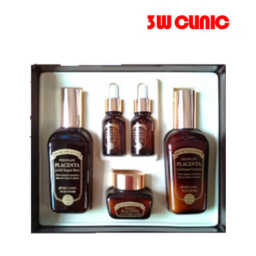 ֡Ķ㤤󥱥åȡ 3W CLINIC PREMIUM PLACENRTA Womens Skin Care ץߥץ饻  󥱥 ѿ++꡼+2դ=5󥱥åȡפ򸫤