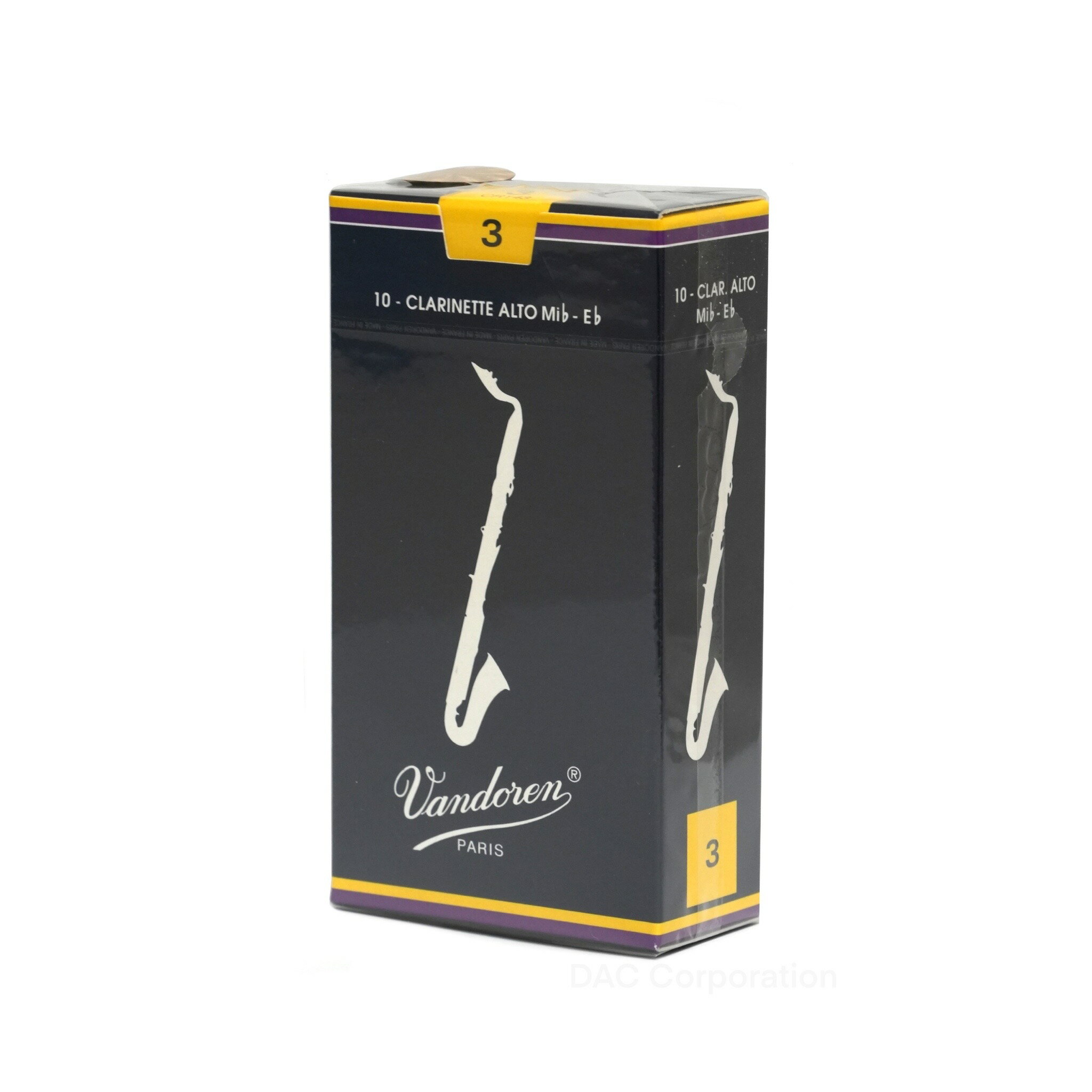 アルトクラリネットリード Vandoren（バンドーレン）トラディショナル（青箱）10枚入り