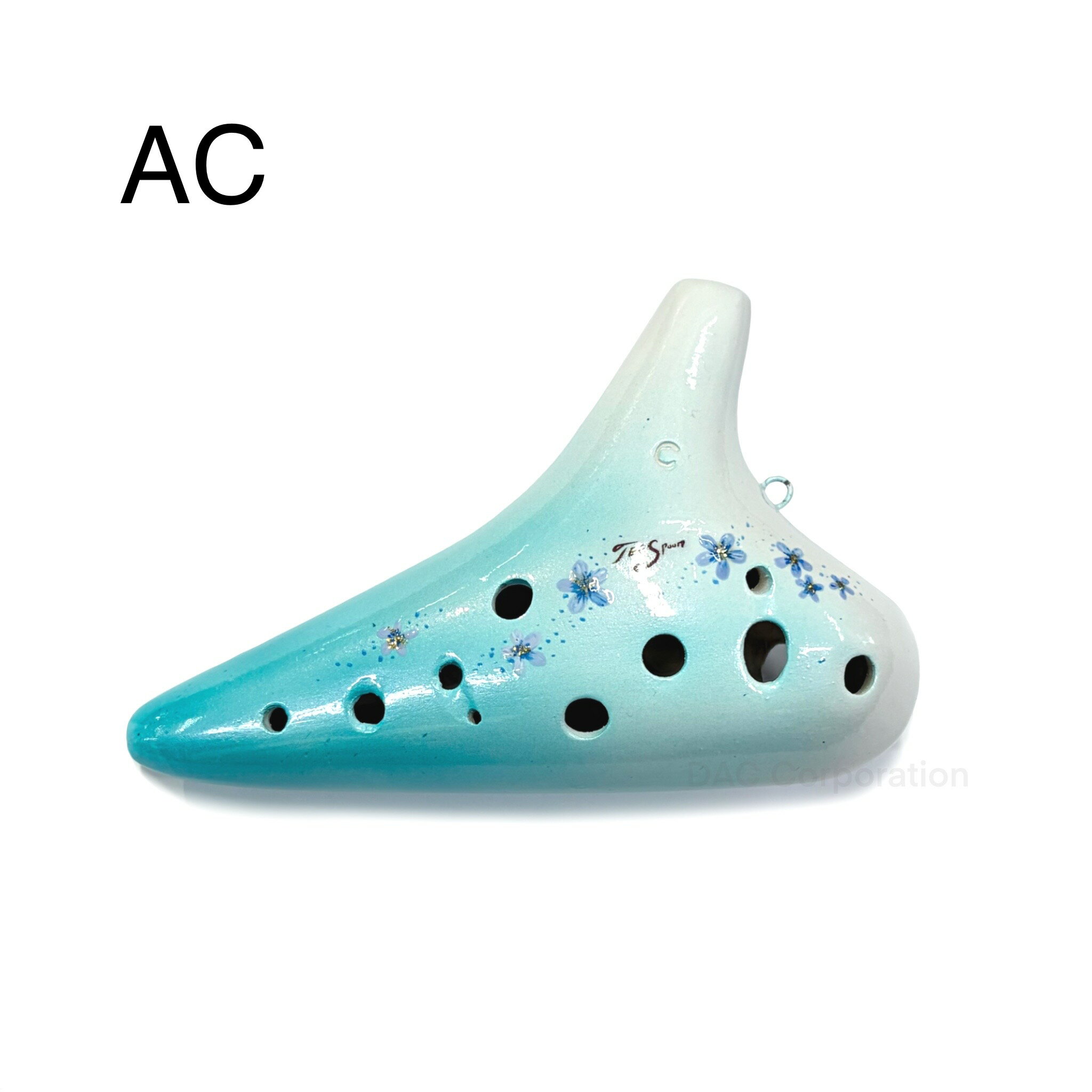 風花(ふうか)オカリナ TEE Spoonモデルシリーズは、オカリナ奏者:Takashi氏と、オカリナ職人:つがみまどか氏が作り上げた完全ハンドメイドのオカリナ。 【トイオカリナ】 種類：AC（アルトC管） 【付属品】 オリジナルソフトケース付き 初めての1本には、アルトC管がおすすめです♪