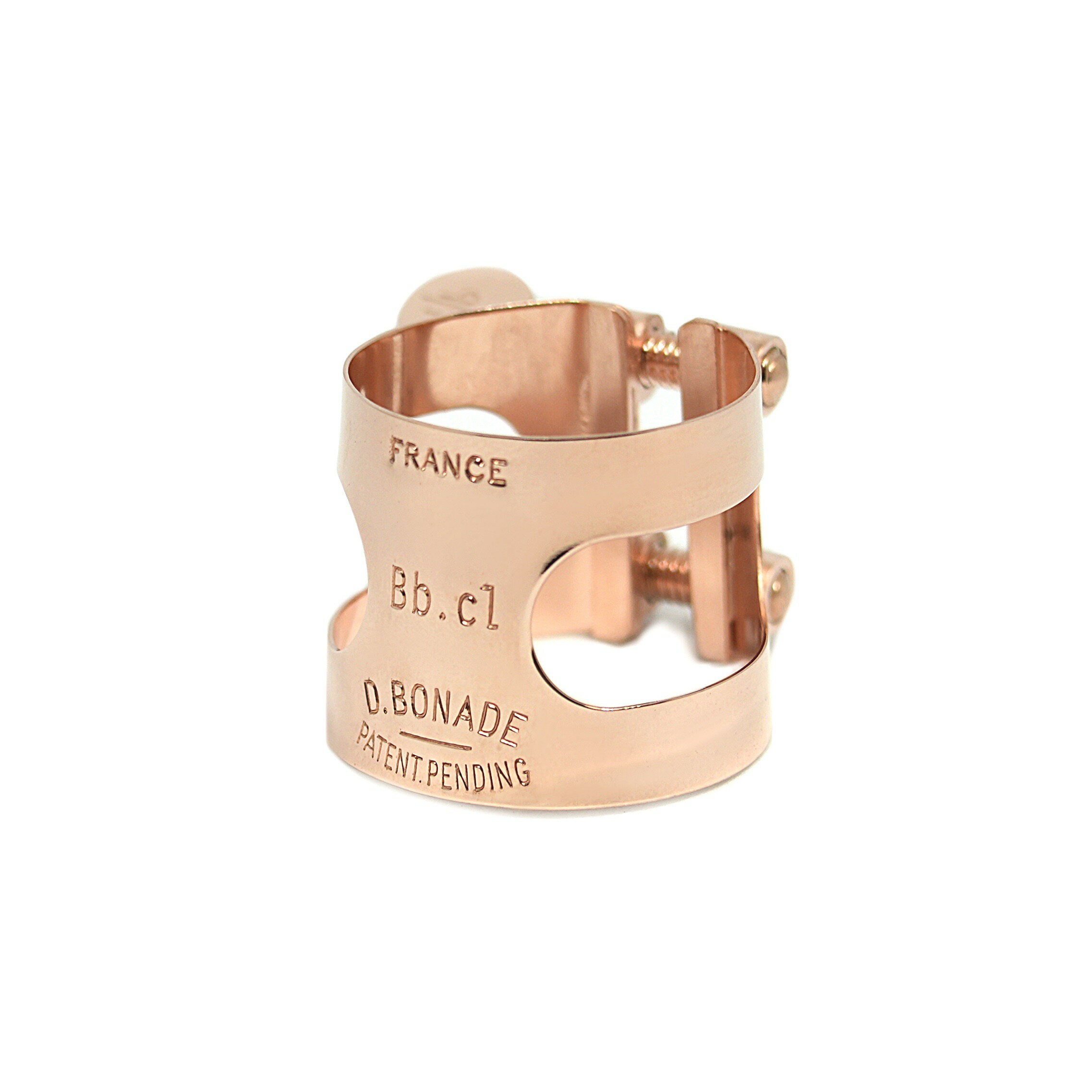 B♭クラリネット用リガチャー D.Bonade（D.ボナード） 2250 PGP 表締め （ピンクゴールド仕上げ）