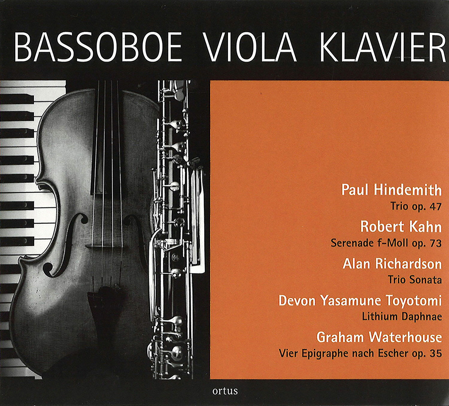 Rakuten - CD／オーボエ Sabine Kaselow（ザビーネ・カセロウ）「BASSOBOE VIOLA KLAVIER （バスオーボエ・ヴィオラ・ピアノ）」