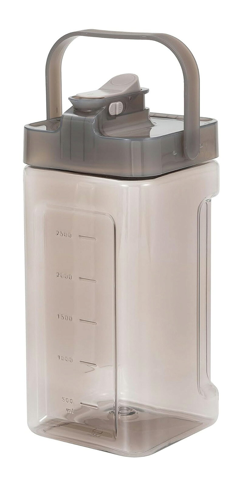 CBジャパン 冷蔵庫に入れたまま注げるジャグ 3.5L MEGA TANK クリアブラウン 【水差し ポット ウォーター 冷水 ジャグ お茶 麦茶 便利 アイデア】