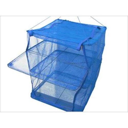 土井金属化成 万能ドライネット 45×45cm 【BBQ アウトドア 干しかご ブルー 3段 干し野菜ネット 干し網】のサムネイル