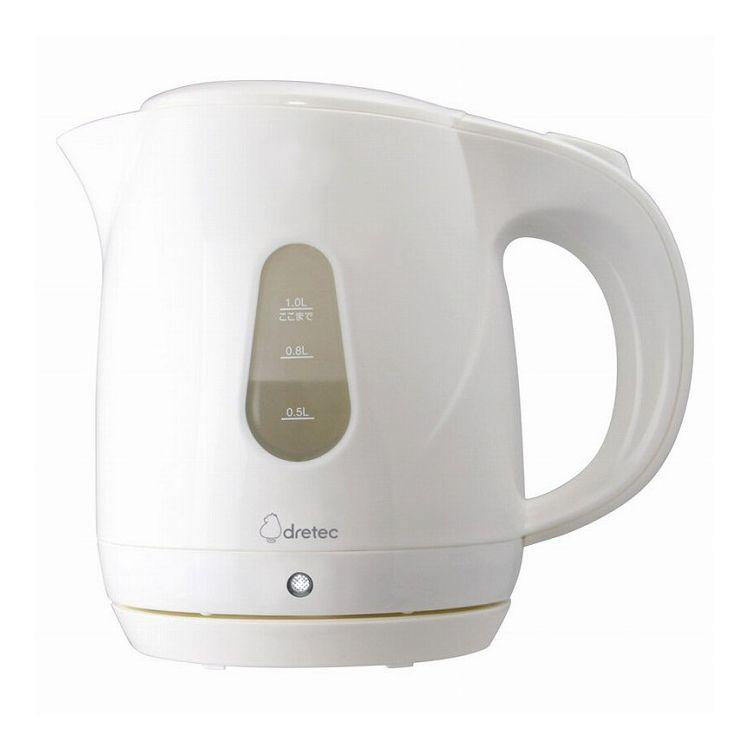 ドリテック 電気ケトル プロム 1.0L ホワイト PO-160 WT