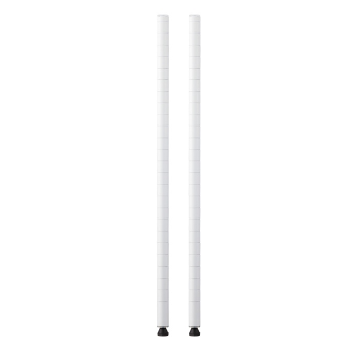 エレクター ベーシックシリーズ ポール 1600mm ホワイト (2本入) B63PW2 【直送 代引不可 ERECTA BASIC SERIES 棚 組み立て カスタム 自在 おしゃれ スタイリッシュ 新生活 引っ越し】