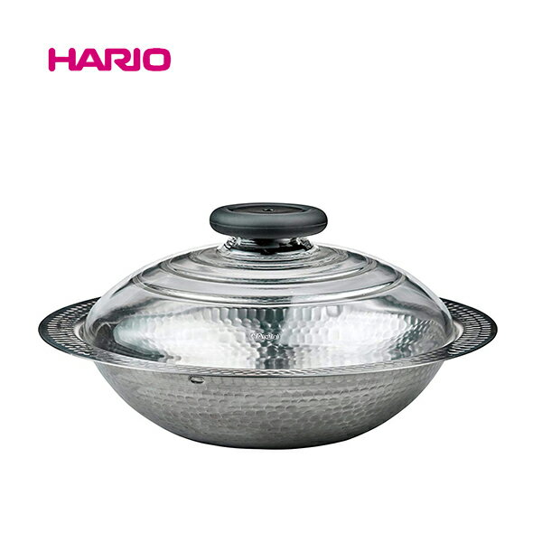 ハリオ MIS-26 フタがガラス IH対応 ステンレス鍋 26 雪平