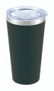 カクセー Tolid-トリッド- 蓋付き真空二重タンブラー 420ml ブラック TO-01K