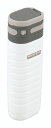 カクセー マインドフリー 真空二重オブロングボトル 380ml ホワイト MF-38W