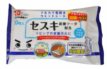 レック セスキの【激落ちくん】ウェットシート フローリング用 20枚入 SS-225