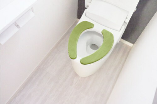オカトー 貼るだけ消臭 ふかふか便座シート グリーン