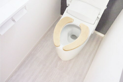 オカトー 貼るだけ消臭 ふかふか便座シート アイボリー
