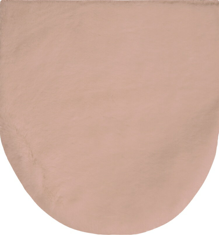 オカトー pupumof ラビットファー調 兼用フタカバー ダスティピンク 【ふわふわ おしゃれ トイレ用カバ..