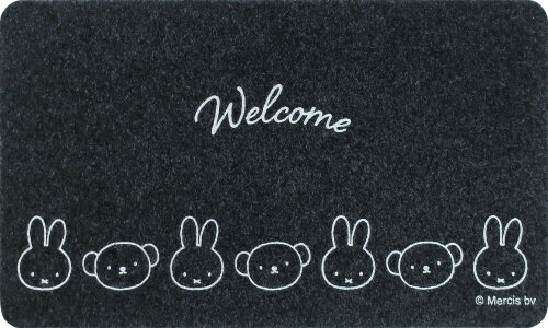 オカトー miffy 屋内・屋外兼用 玄関マット 45×75cm ミッフィーとボリス