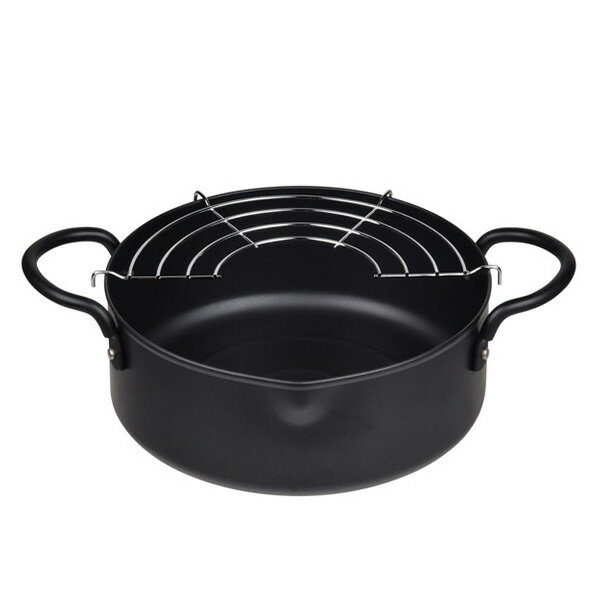 Ih/Gas Compatible - パール金属 HC-242 涼味家 鉄製両手天ぷら鍋20cm