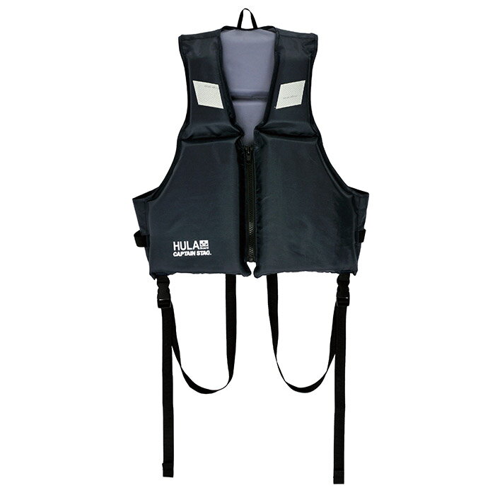 キャプテンスタッグ US-3016 HULA フローティングベスト大人用　ブラックブルー