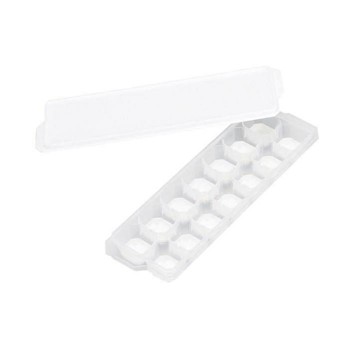 パール金属 D-6651 冷た倶楽部 取り出しやすいアイストレー(蓋付)　製氷皿