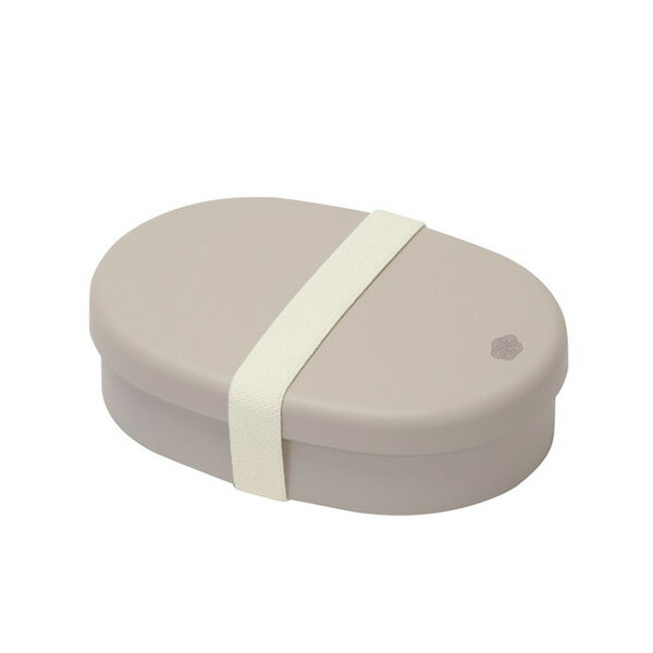 パール金属 D-6787 抗菌クリーンコートちいさなお弁当箱 小判(グレー)