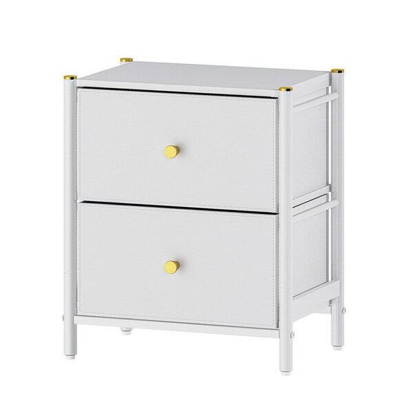 送料無料　パール金属　N-7103 GOLDVEL エレガントチェスト2段W46ホワイト