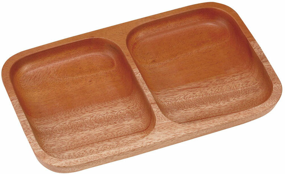 食事を美味しく演出するウッドブレスシリーズ。 カフェのような雰囲気を楽しめる、ナチュラルな風合いのマホガニー製食器です。 ■サイズ：190×120×高さ15mm ■材質：天然木（ラッカー塗装） ■原産国：ベトナム