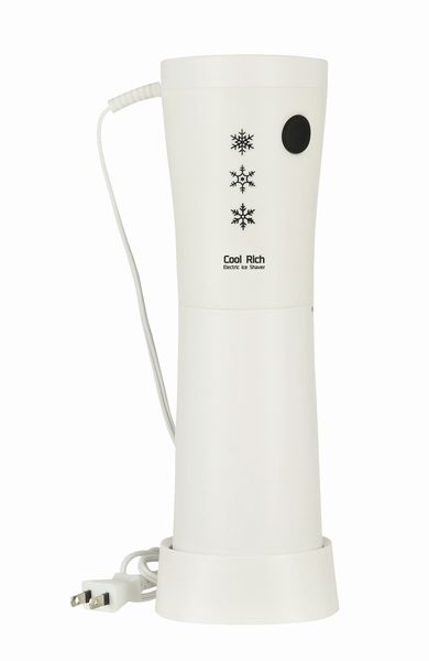 クールリッチ 電動ハンディかき氷器 ホワイト D-1348