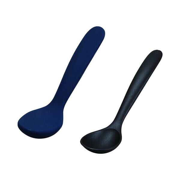 パール金属　HB-5464　ホームレーベル フードマグにぴったりスプーン(ケース付)(ネイビー)