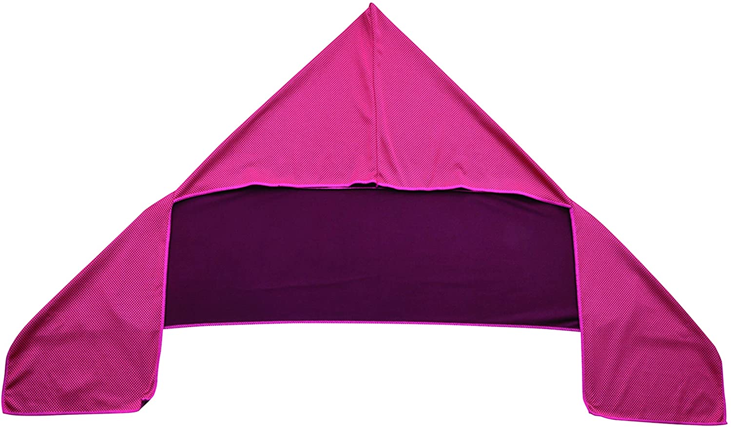 送料無料 パール金属 クールストレージ ケース付冷感フードタオル ピンク D-6649