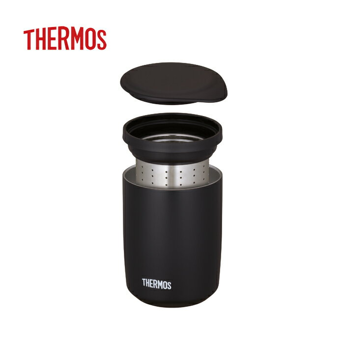 サーモス 茶こし付き 真空断熱ティータンブラー 0.4L ストーンブラック JTB-400FI STB 【THERMOS カッ..
