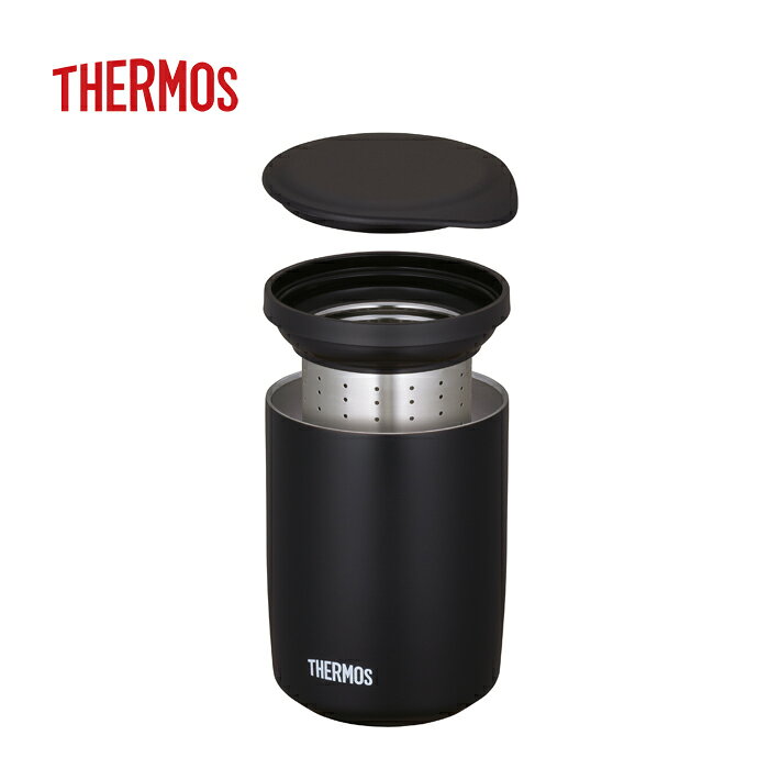 サーモス 茶こし付き 真空断熱ティータンブラー 0.5L ストーンブラック JTB-500FI STB 【THERMOS カッ..