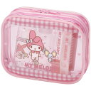 スケーター TRVS1 トラベルセット マイメロディお友だち 【コンパクト 持ち運び かわいい キャラクター 歯ブラシ くし ポーチ ボトル 携帯 旅行】
