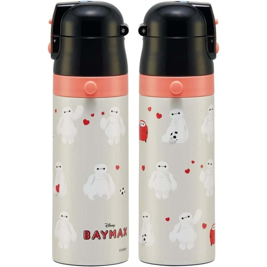 キッチンダイレクト 楽天市場店のスケーター ベイマックス 水筒 超軽量 2WAY ステンレスボトル 470ml SKDC4 【ディズニー 直飲み コップ 真空二重 保冷 軽量 軽い 男の子 女の子 紐付き】｜アングル2